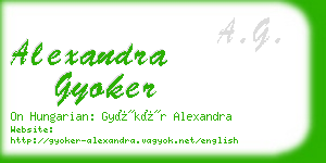 alexandra gyoker business card